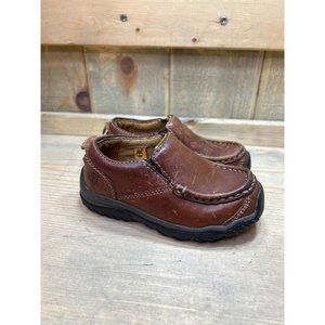 Timberland Toddler Boys Slip On Brown Leather Shoes 46824M Size 7
